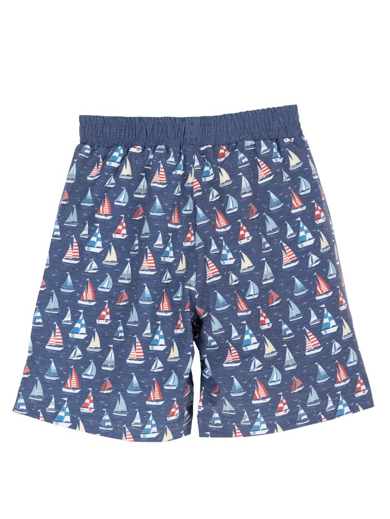 Traje-De-Baño-Para-Niño-Poliester-Sea-Ray-Azul-Hush-Puppies-Kids
