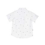 Camisa-Manga-Corta-Para-Niño-Algodon-Shihush-Blanco-Hush-Puppies-Kids