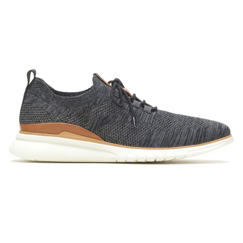 Zapatilla-Para-Hombre-Poliester-Advance-Knit-Laceup-Negro-Hush-Puppies