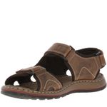 Sandalia-Para-Hombre-Textil-Cuero-Baltic-Marron-Hush-Puppies