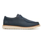 Zapato-Para-Hombre-Cuero-Jenson-Mocc-Toe-Azul-Hush-Puppies
