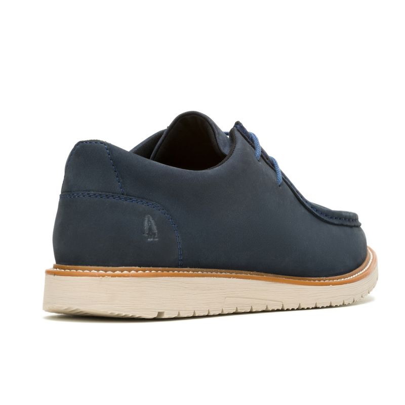 Zapato-Para-Hombre-Cuero-Jenson-Mocc-Toe-Azul-Hush-Puppies