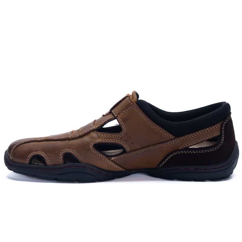 Sandalia-Para-Hombre-Cuero-Relax-Marron-Hush-Puppies