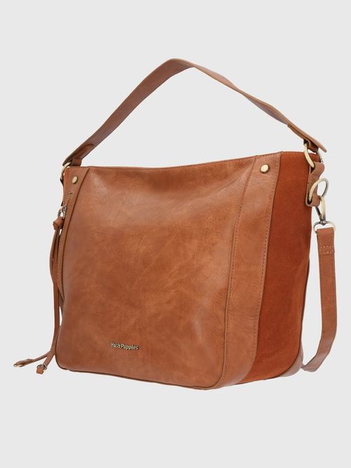 Cartera Para Mujer Sintético/Cuero Lovell Hobo Caramel Hush Puppies