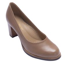 Zapato Para Mujer Cuero Mabel Beige Hush Puppies