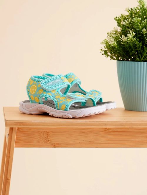 Sandalia Para Niña Poliester Casper Celeste Hush Puppies