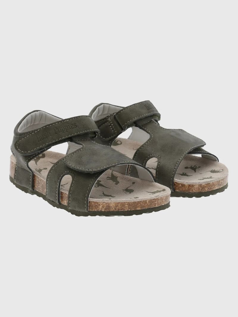 Sandalia-Para-Niño-Pu-Brayden-Verde-Hush-Puppies