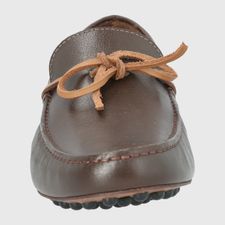 Mocasin Para Hombre Cuero Oley  Café Hush Puppies