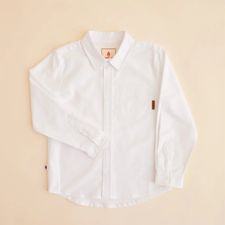 Camisa Manga Larga Para Niño Algodón Shioxford Blanco Hush Puppies Kids