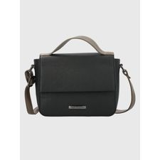 Cartera Para Mujer Ecocuero Brighty Cross Negro Accesorios Hp