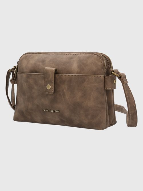 Cartera Para Mujer Sintético dean Cross Chocolate Hush Puppies