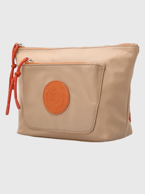 Cartera Para Mujer Ecocuero Russell Case Beige Accesorios Hp