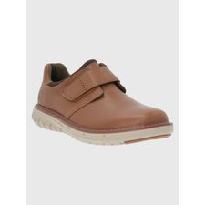 Zapatilla Para Hombre Cuero/Poliester Smart Velcro Café Claro Hush Puppies