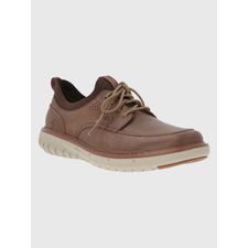 Zapatilla Para Hombre Cuero/Poliester Smart Laceup Café Oscuro Hush Puppies