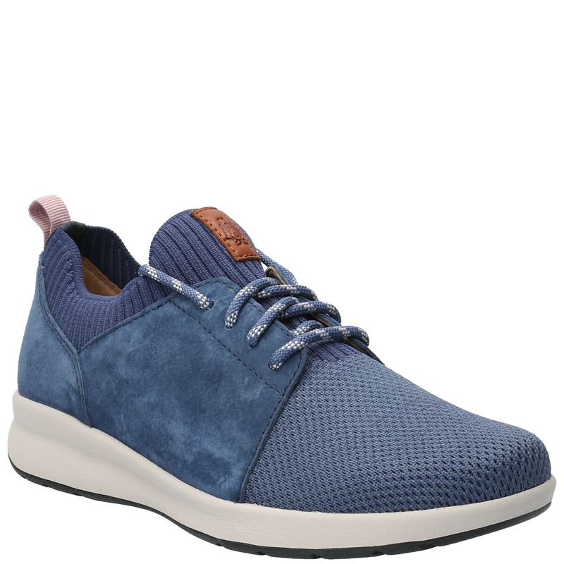 Zapatilla-Para-Mujer-Cuero-Poliester-Spinal-Knit-Navy-Hush-Puppies