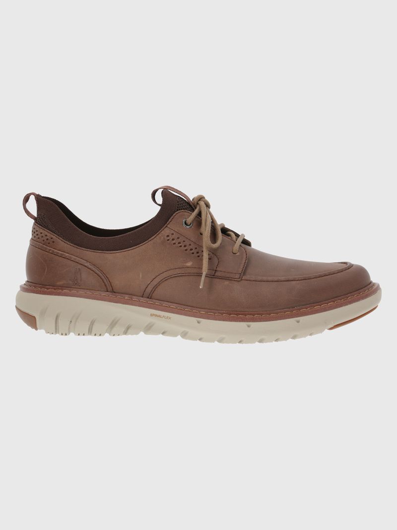 Zapatilla-Para-Hombre-Cuero-Poliester-Smart-Laceup-Cafe-Oscuro-Hush-Puppies