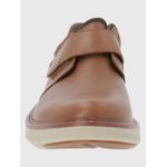 Zapatilla-Para-Hombre-Cuero-Poliester-Smart-Velcro-Cafe-Claro-Hush-Puppies