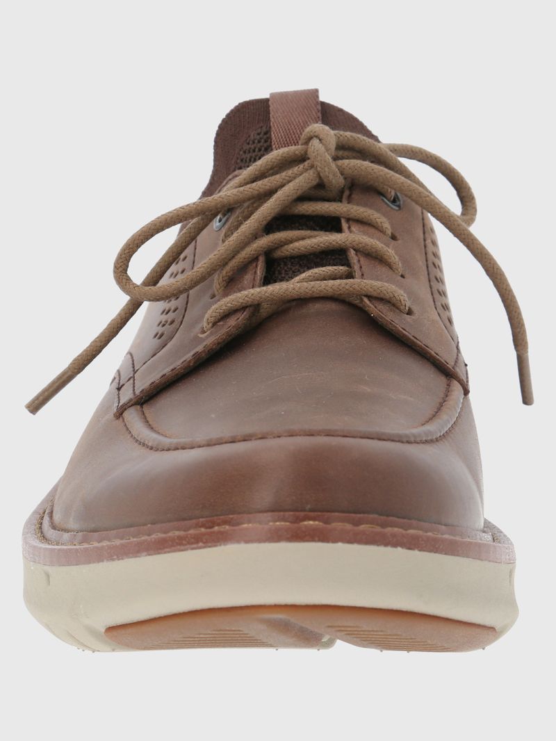 Zapatilla-Para-Hombre-Cuero-Poliester-Smart-Laceup-Cafe-Oscuro-Hush-Puppies