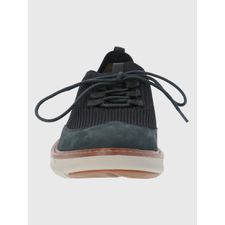 Zapatilla Para Hombre Poliester/ Cuero Smart Knit Lace Azul Hush Puppies