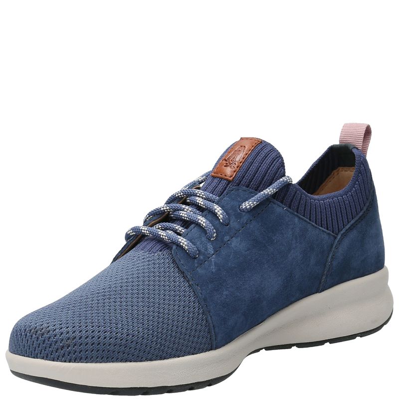 Zapatilla-Para-Mujer-Cuero-Poliester-Spinal-Knit-Navy-Hush-Puppies