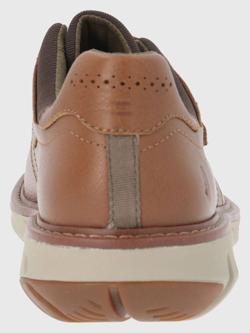 Zapatilla-Para-Hombre-Cuero-Poliester-Smart-Velcro-Cafe-Claro-Hush-Puppies