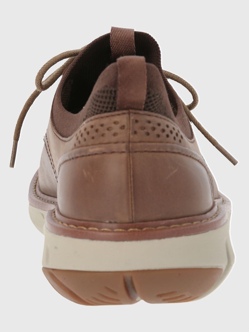 Zapatilla-Para-Hombre-Cuero-Poliester-Smart-Laceup-Cafe-Oscuro-Hush-Puppies