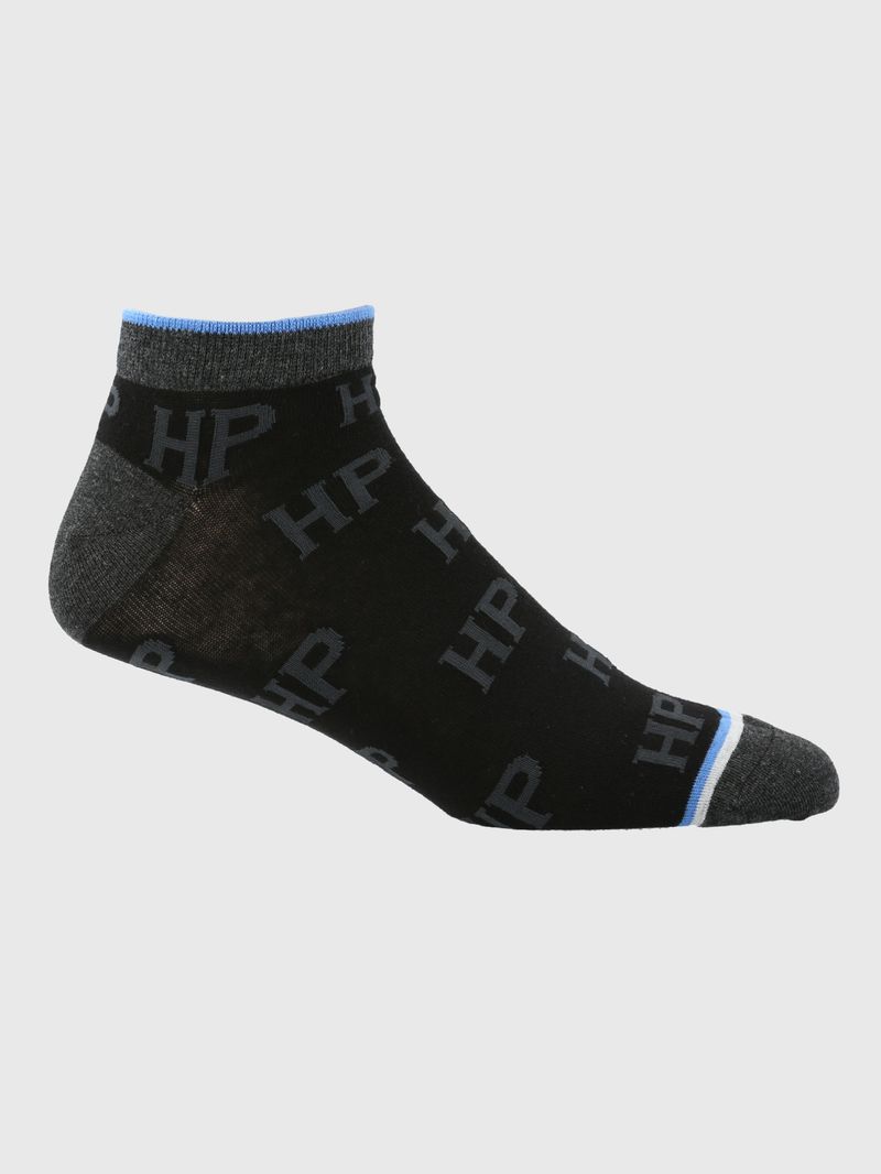 Media-Para-Hombre-Algodon-Elastano-Ped-HP-Logo-Negro-Hushpuppies