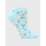 Media-Para-Mujer-Algodon-Elastano-Ped-Flowers-Celeste-Hushpuppies