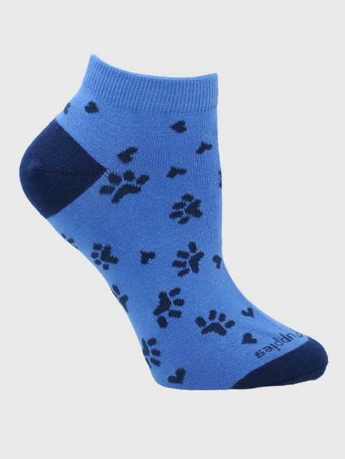 Media Para Mujer Algodón/Elastano Ped Footprint Azul Hushpuppies