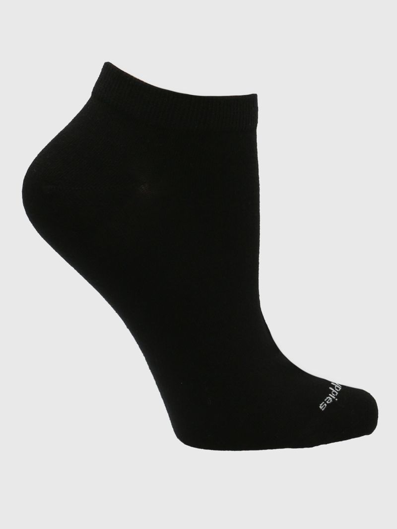 Media-Para-Mujer-Algodon-Elastano-Ped-Liso-Negro-Hushpuppies
