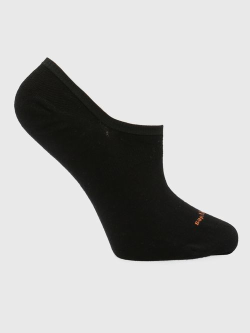 Media Para Mujer Algodón/Elastano Liso Negro Hushpuppies