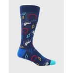 Media-Para-Hombre-Algodon-Elastano-Music-Navy-Hushpuppies