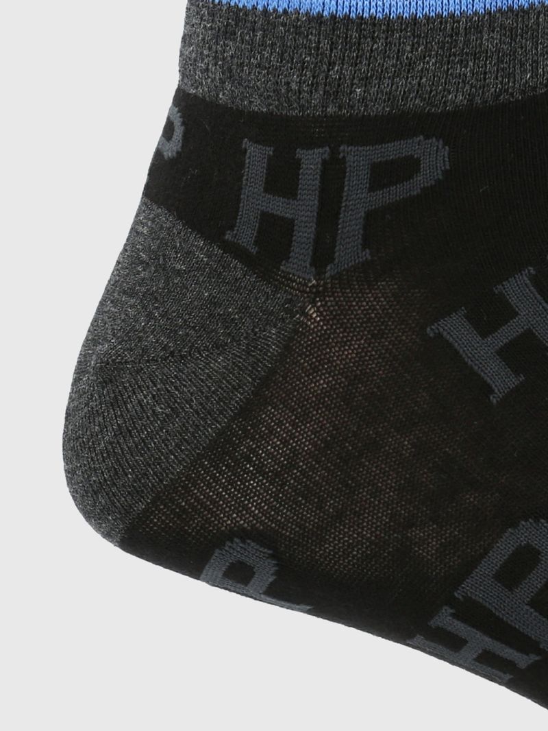 Media-Para-Hombre-Algodon-Elastano-Ped-HP-Logo-Negro-Hushpuppies