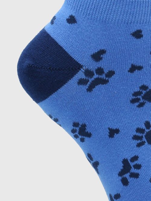 Media Para Mujer Algodón/Elastano Ped Footprint Azul Hushpuppies