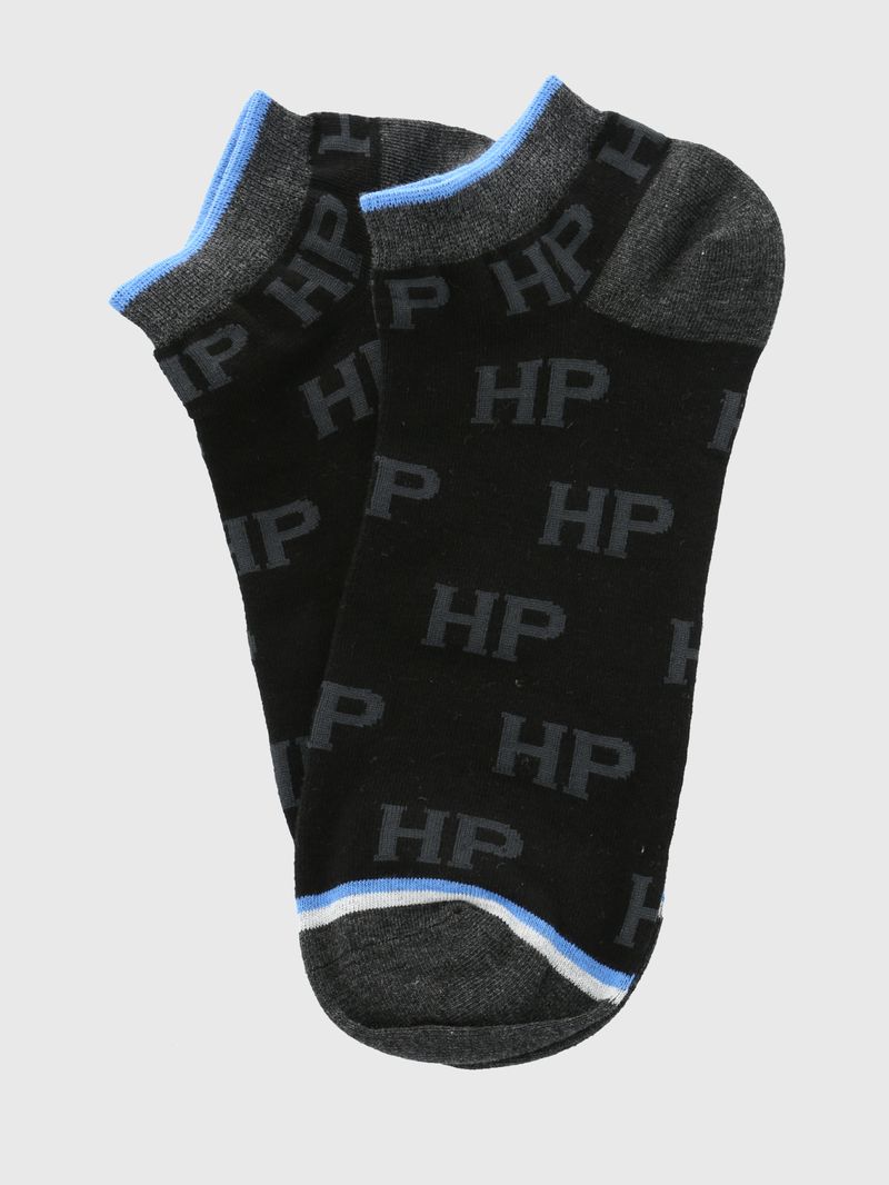 Media-Para-Hombre-Algodon-Elastano-Ped-HP-Logo-Negro-Hushpuppies