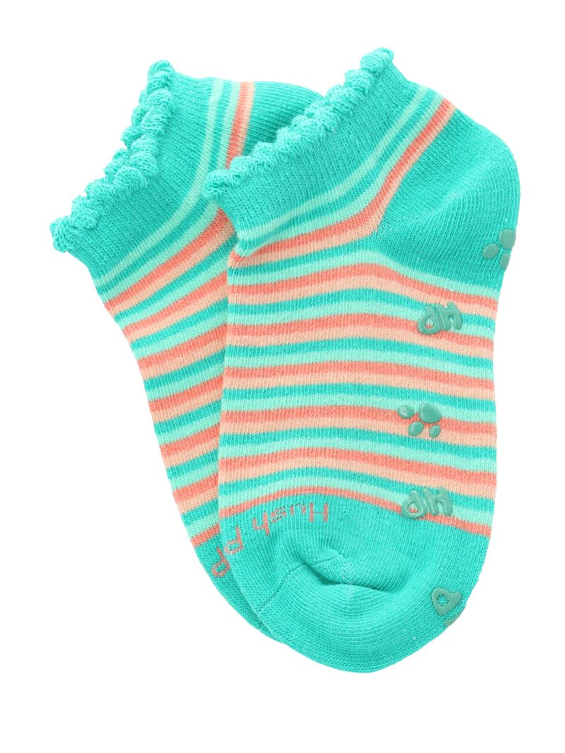 Media-Para-Niña-Algodon-Elastano-Ped-St-Stripes-Turquesa-Hushpuppies