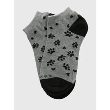 Media Para Mujer Algodón/Elastano Ped Footprint Gris Hushpuppies