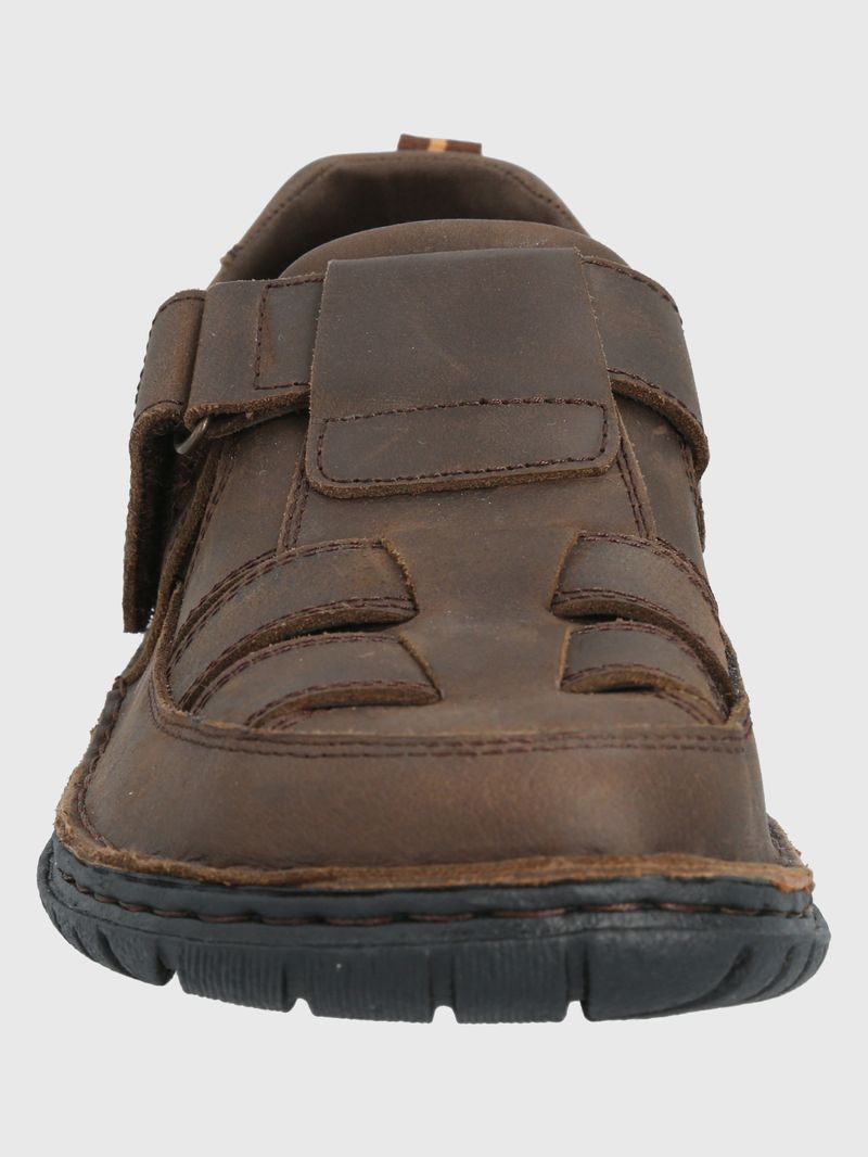 Sandalia-Para-Hombre-Cuero-Bandu-Marron-Hush-Puppies