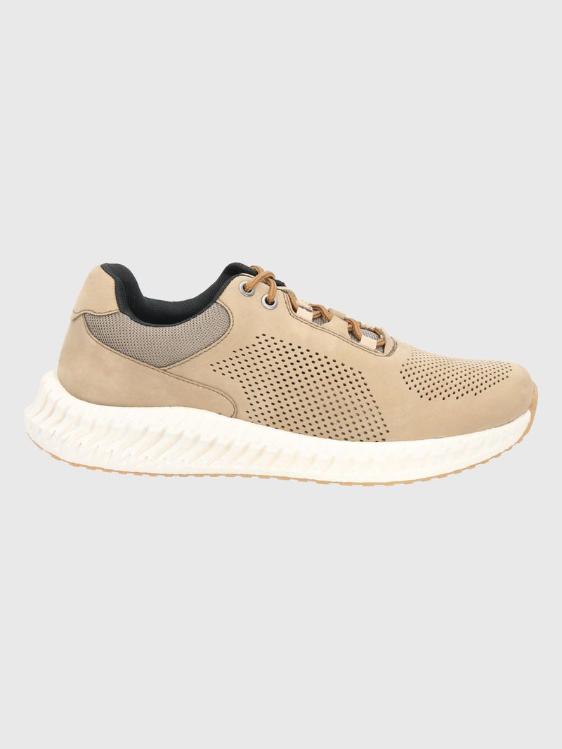 Zapatilla-Para-Hombre-Cuero-Poliester-Spinal-Lthr-Lace-Gris-Hush-Puppies