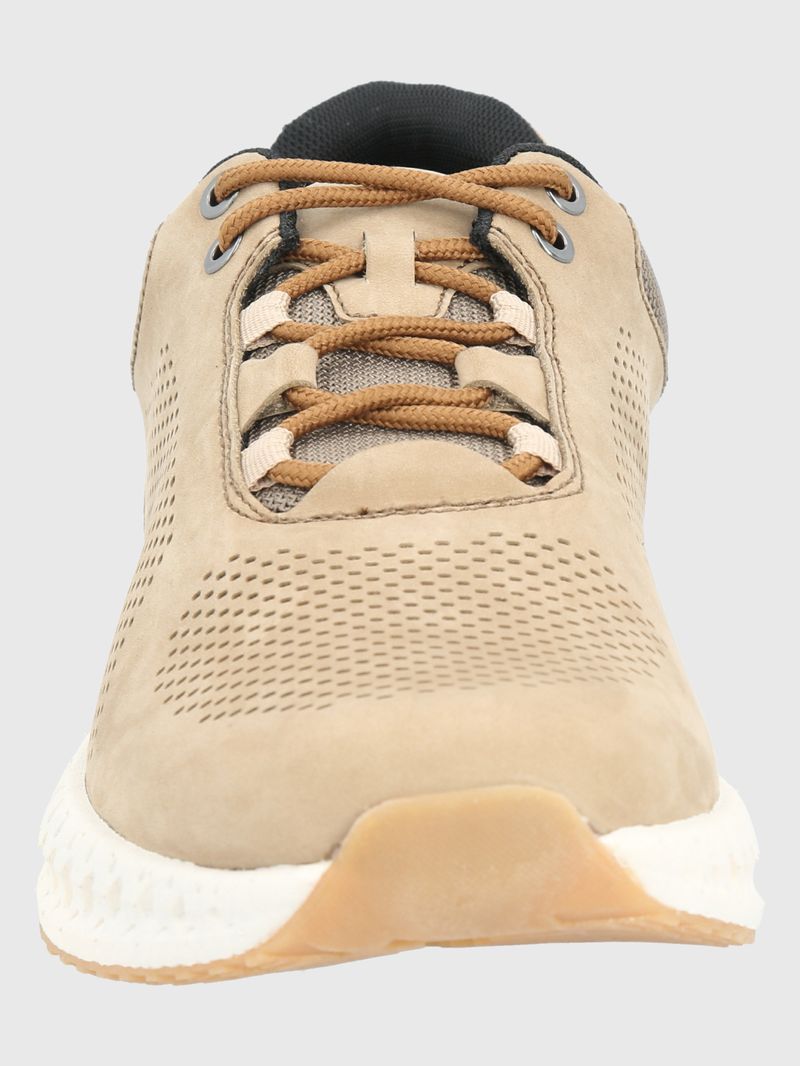 Zapatilla-Para-Hombre-Cuero-Poliester-Spinal-Lthr-Lace-Gris-Hush-Puppies
