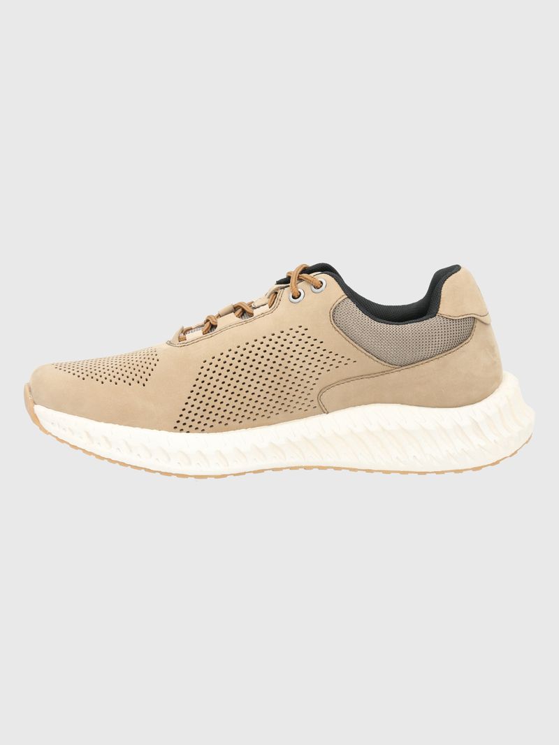 Zapatilla-Para-Hombre-Cuero-Poliester-Spinal-Lthr-Lace-Gris-Hush-Puppies