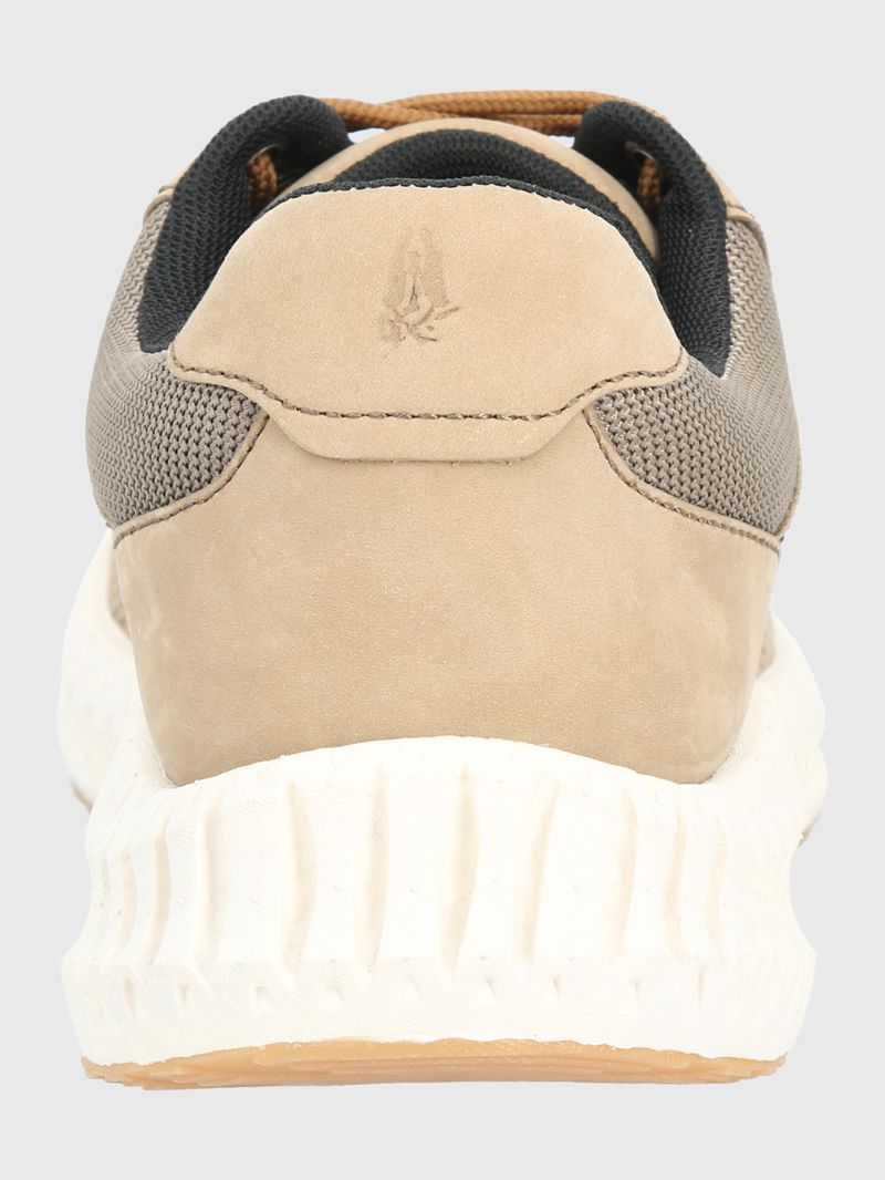 Zapatilla-Para-Hombre-Cuero-Poliester-Spinal-Lthr-Lace-Gris-Hush-Puppies