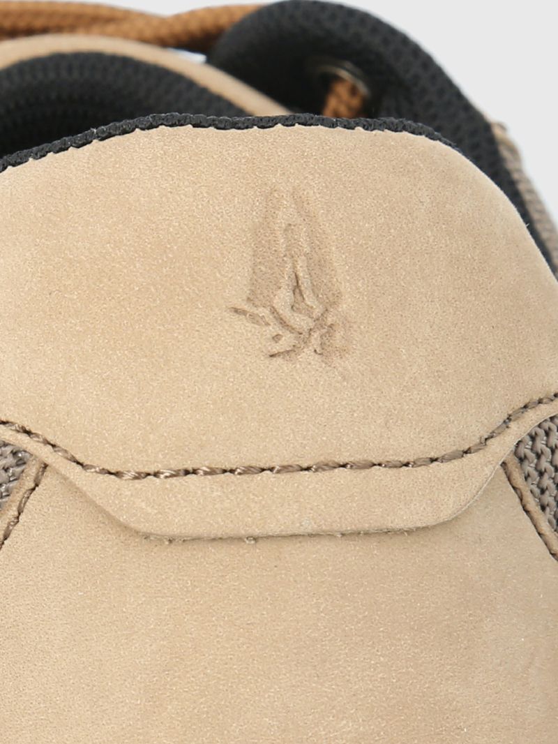 Zapatilla-Para-Hombre-Cuero-Poliester-Spinal-Lthr-Lace-Gris-Hush-Puppies