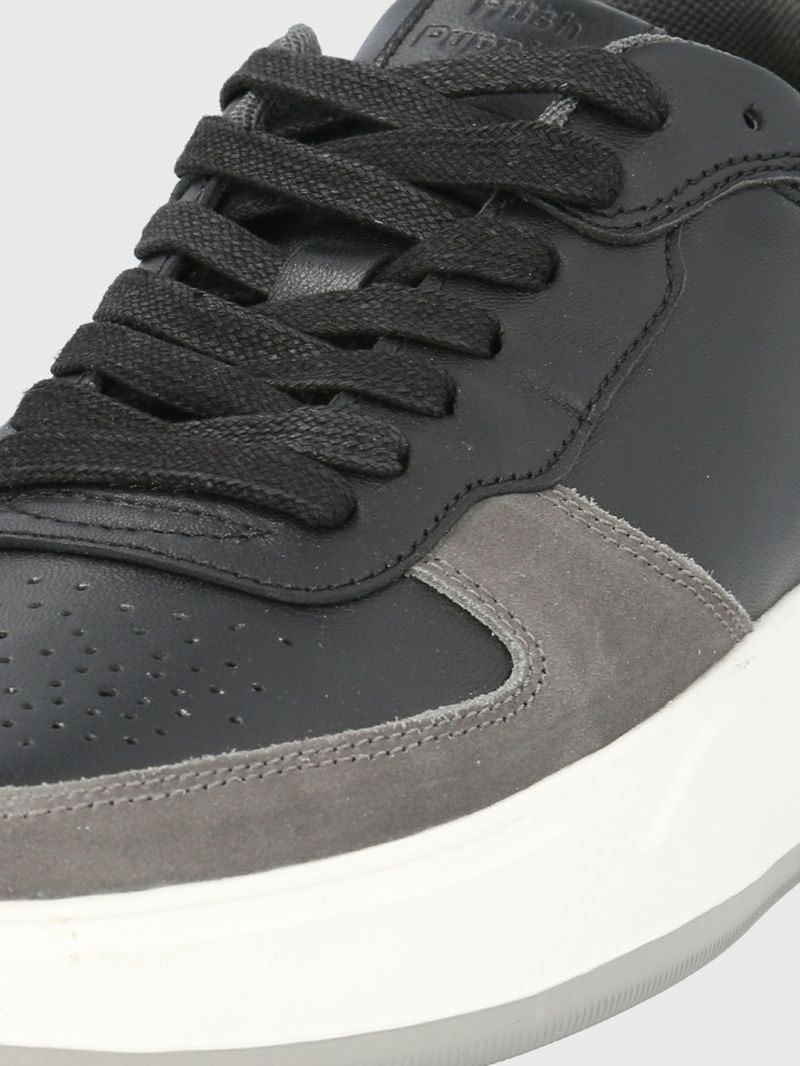 Zapatilla-Para-Hombre-Cuero-Mozze-Negro-Hush-Puppies