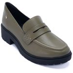 Mocasin-Para-Mujer-Cuero-Alma-Verde-Oliva-Hush-Puppies