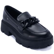 Mocasín Para Mujer Cuero Ariana Negro Hush Puppies