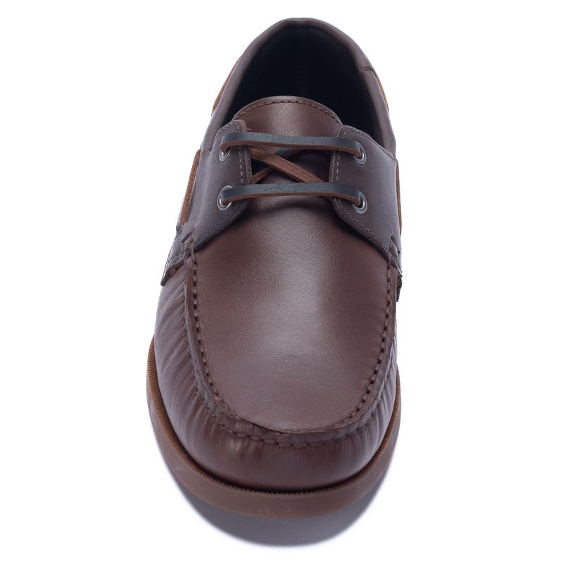 Mocasin-Para-Hombre-Cuero-Yatch-Marron-Hush-Puppies