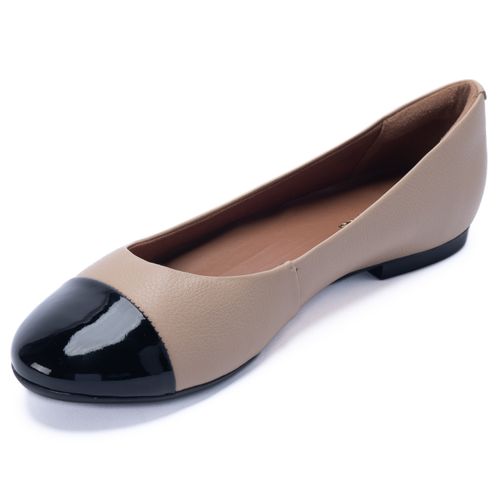 Ballerina Para Mujer Cuero Rita Nude Hush Puppies