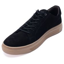 Zapatilla Para Hombre Cuero Alonso Negro Hush Puppies