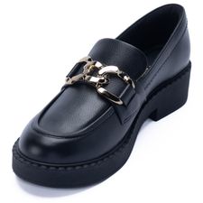 Mocasín Para Mujer Cuero Alina Ii Negro Hush Puppies